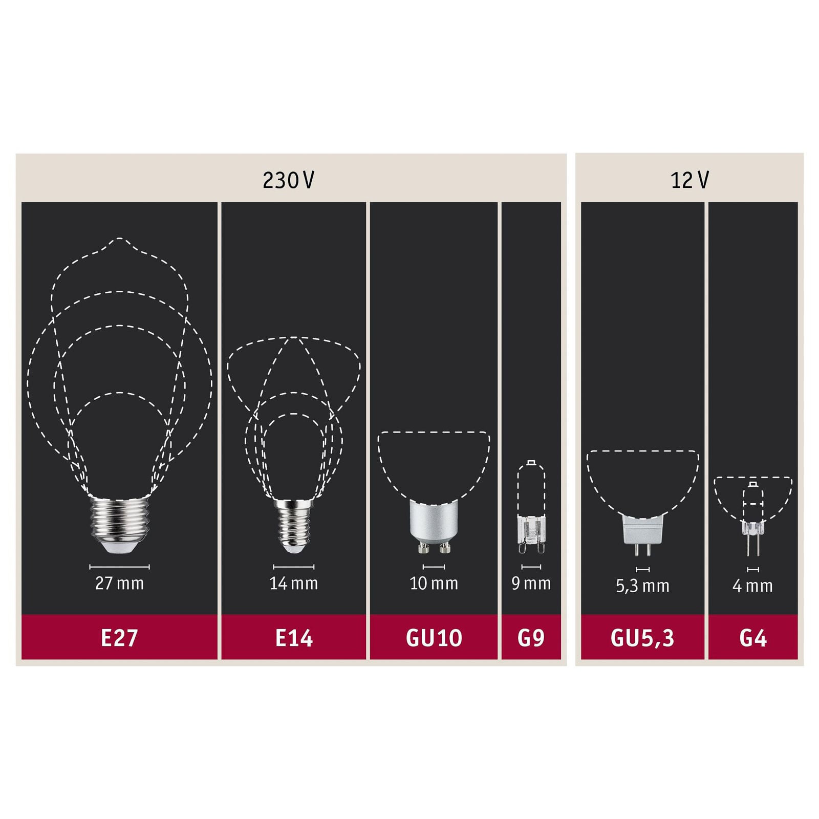 LED filamentpære E27 1,1W grønn dekorativ klar Paulmann montert i lampe