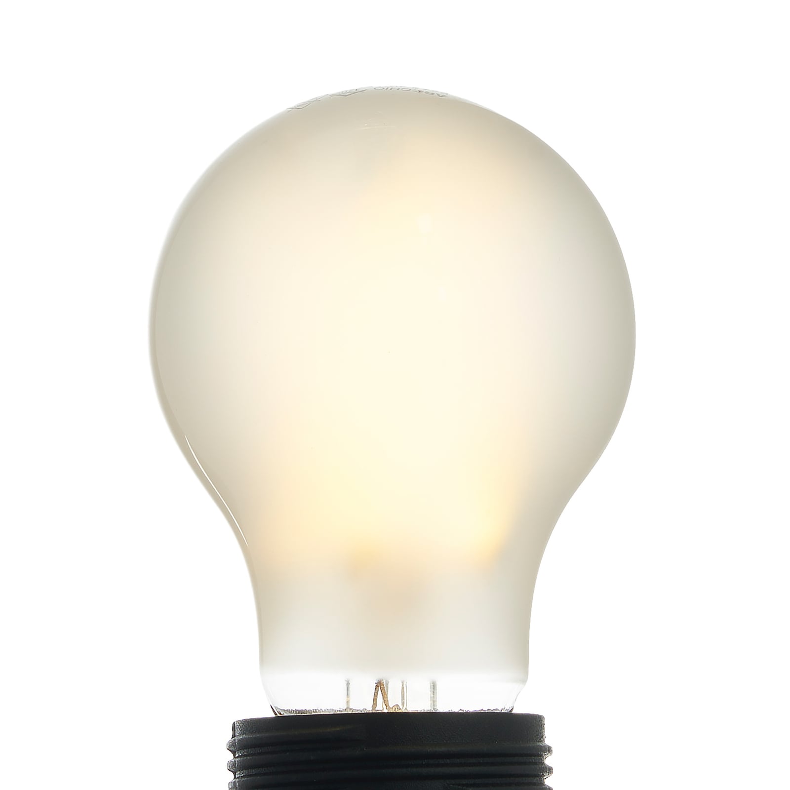 LED filamentpære E27 2,2W 2700K matt opal Arcchio lysdetalj