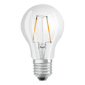 LED filamentpære E27 2,2W pæreform klar dimbar 2700K OSRAM forfra