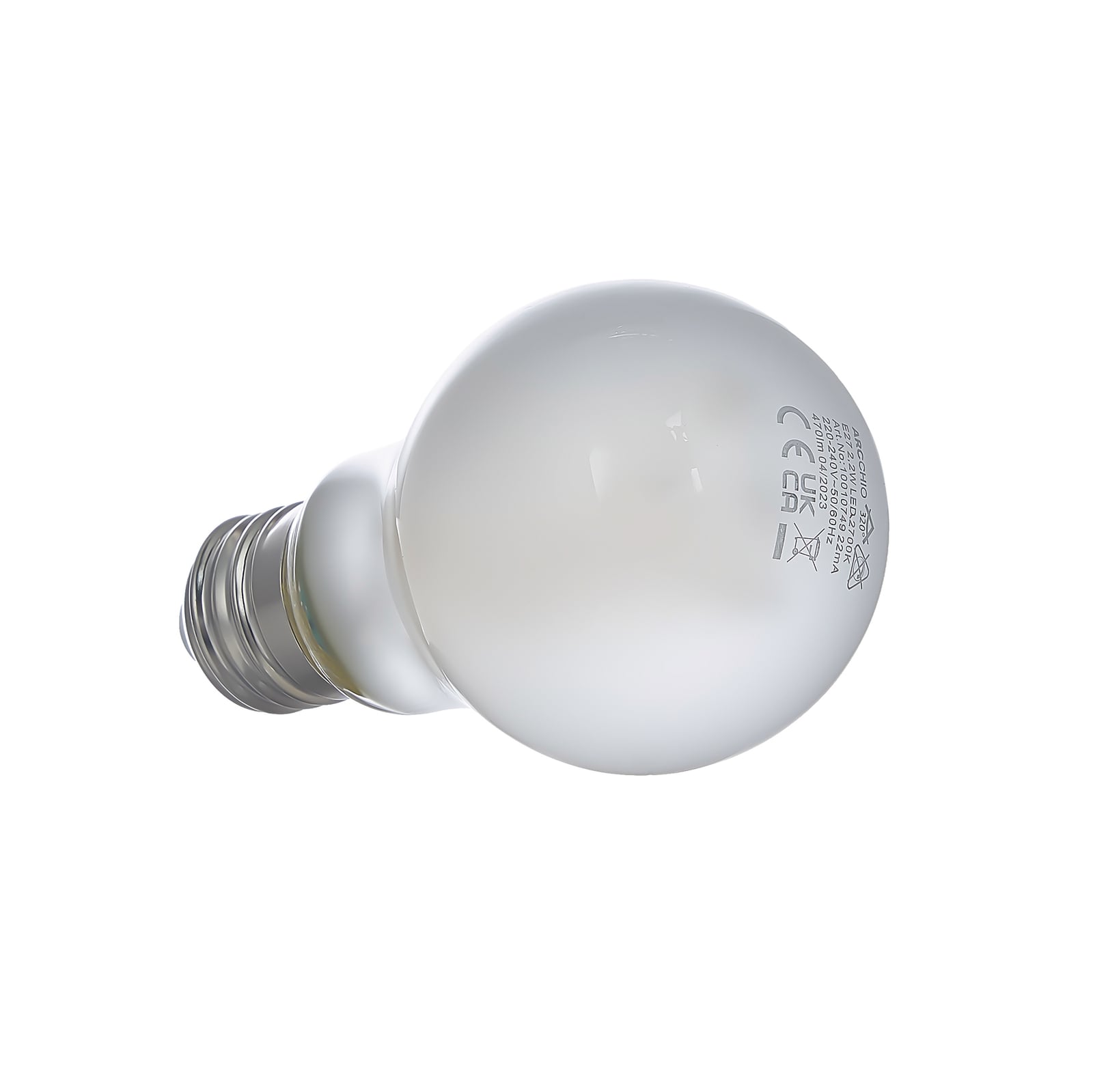 LED filamentpære E27 3,8W 2700K matt opal - Arcchio nærbilde av filament
