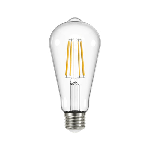 LED filamentpære E27 pæreform 3,8W 2700K 806lm klar - Arcchio forfra