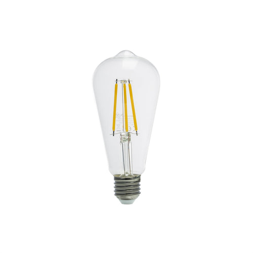 LED filamentpære E27 pæreform 3,8W 2700K 806lm klar - Arcchio bakside