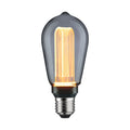 LED filamentpære E27 3,5W 1800K ST64 røykfarget Paulmann forfra