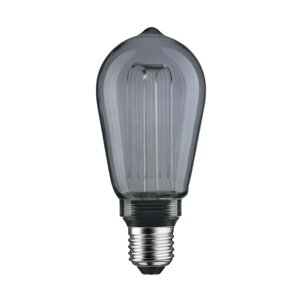 LED filamentpære E27 3,5W 1800K ST64 røykfarget Paulmann bakside