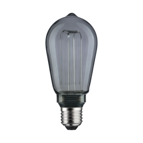 LED filamentpære E27 3,5W 1800K ST64 røykfarget Paulmann bakside