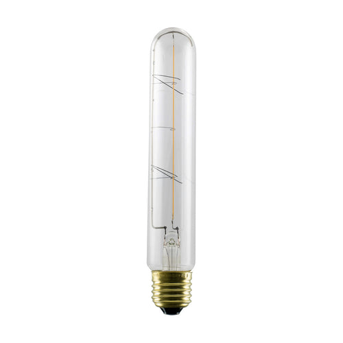 LED filamentpære E27 3W 2200K dimbar rørform klar - SEGULA forfra