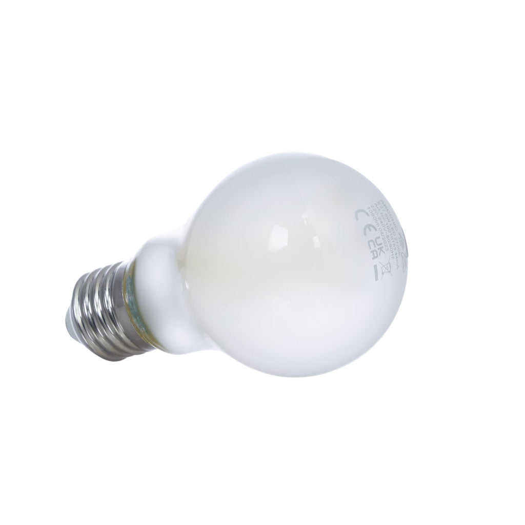 Nærbilde av LED filamentpære E27 4,9W 2700K matt opal Arcchio glødetråder
