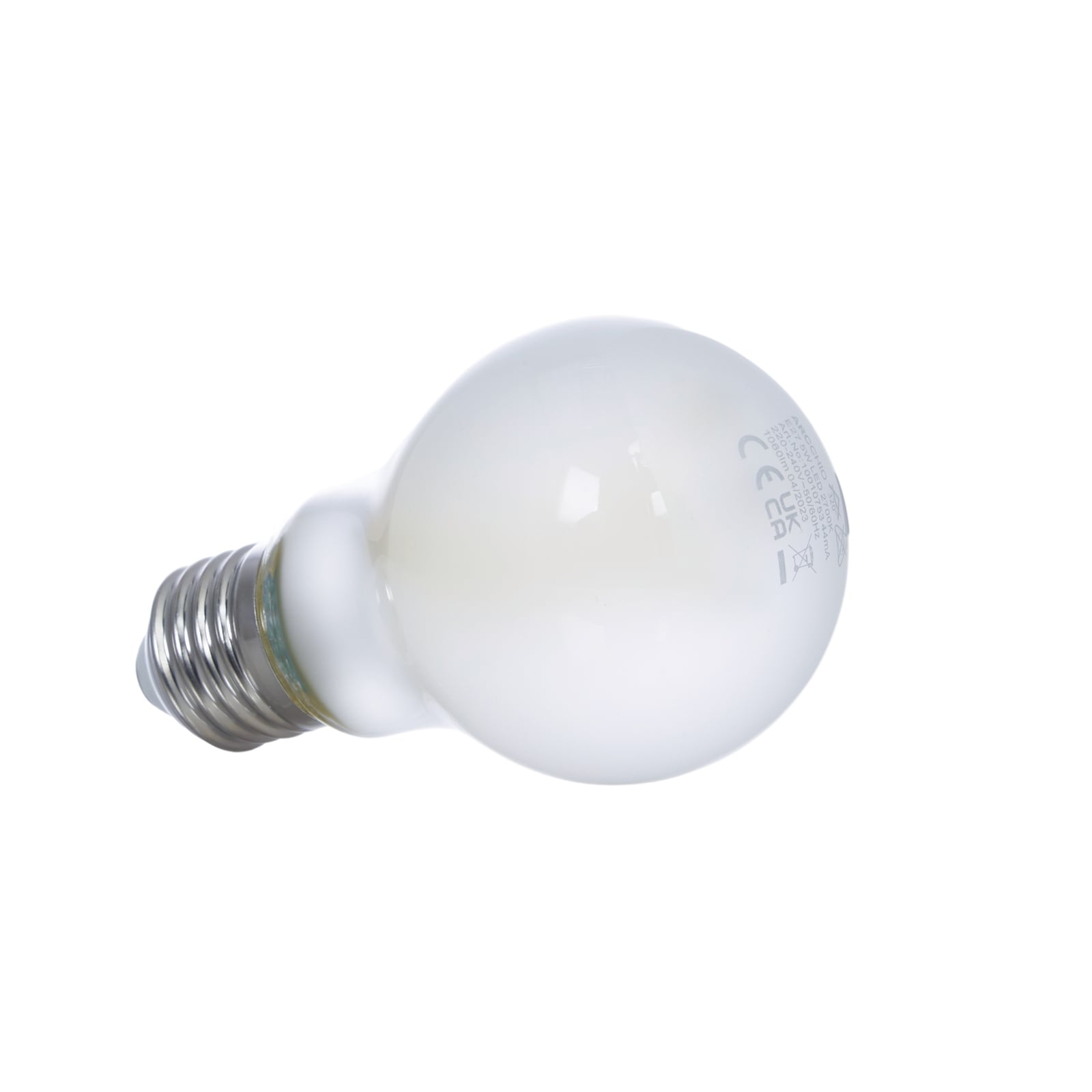 Nærbilde av LED filamentpære E27 4,9W 2700K matt opal Arcchio glødetråder
