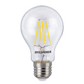 LED filamentpære E27 4,5W 2700K klar pæreform - Sylvania forfra