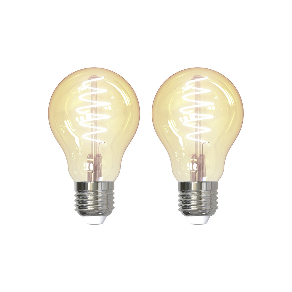 LED filamentpære E27 4,9W ZigBee Tuya Hue amber fra LUUMR forfra