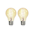 LED filamentpære E27 4,9W ZigBee Tuya Hue amber fra LUUMR forfra
