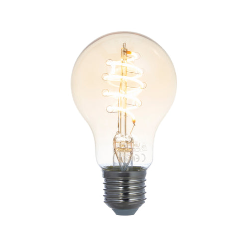 LED filamentpære E27 4,9W ZigBee Tuya Hue amber fra LUUMR bakside