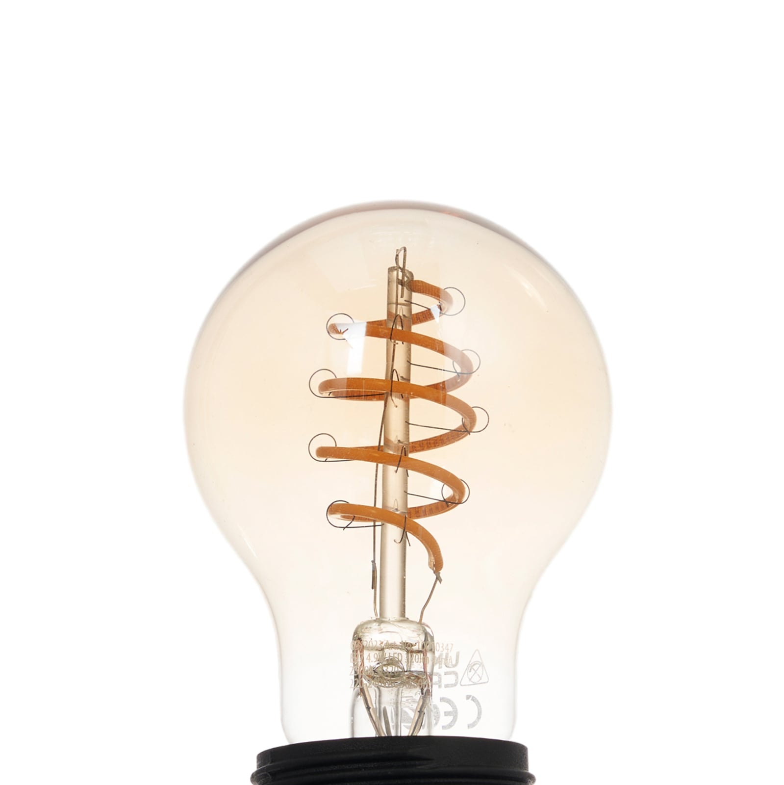 Montert LED filamentpære E27 4,9W ZigBee Tuya Hue amber fra LUUMR i lampe