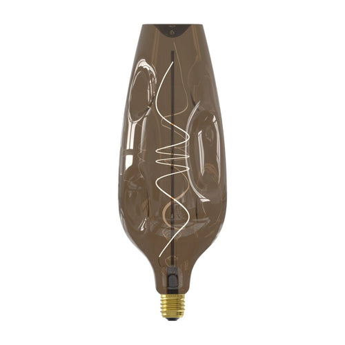 LED filamentpære E27 4W 1800K dimbar Ø11 cm natur Calex forfra