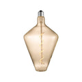 LED filamentpære E27 4W 2700K dimbar amber Ø15 cm - Lucande forfra