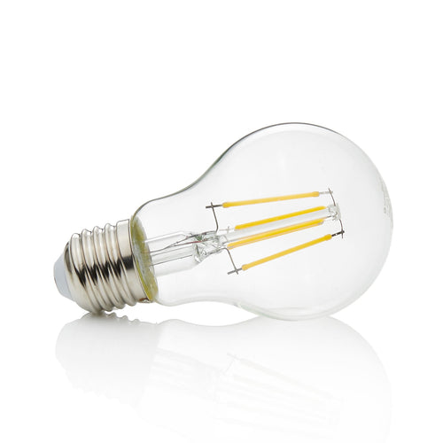 LED filamentpære E27 4W 470 lm klar varmhvit 2700K forfra