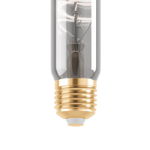 LED filamentpære E27 4W T30 rørform 1700K røykfarget bakside