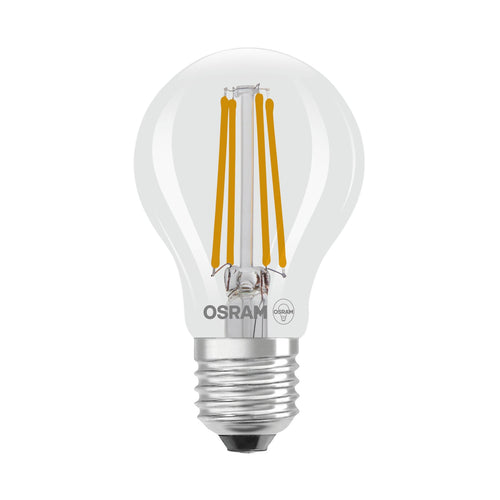 LED filamentpære E27 5W 2700K 1055lm klar 2-pk forfra