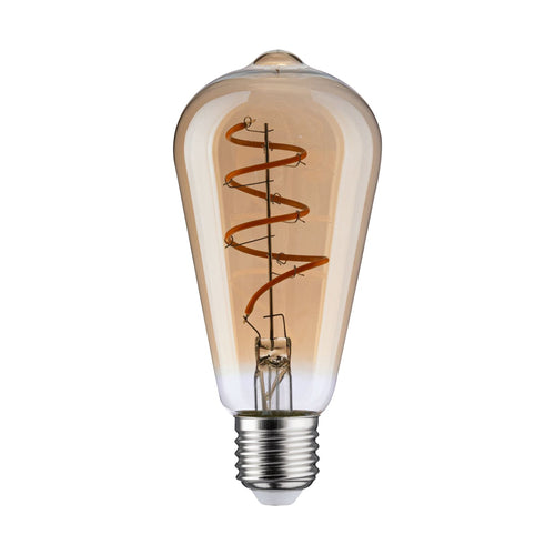 LED filamentpære E27 5W ST64 1800K gull dimbar - Paulmann detalj av filament