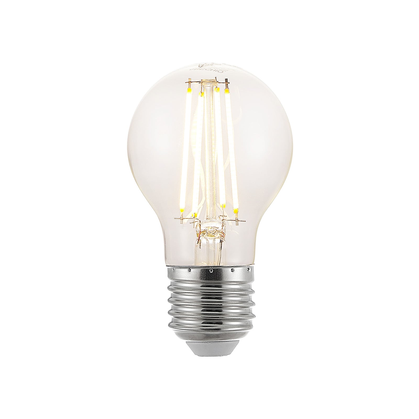 LED filamentpære E27 6,5W 2700K 3-stegs dimbar klar - Arcchio forfra