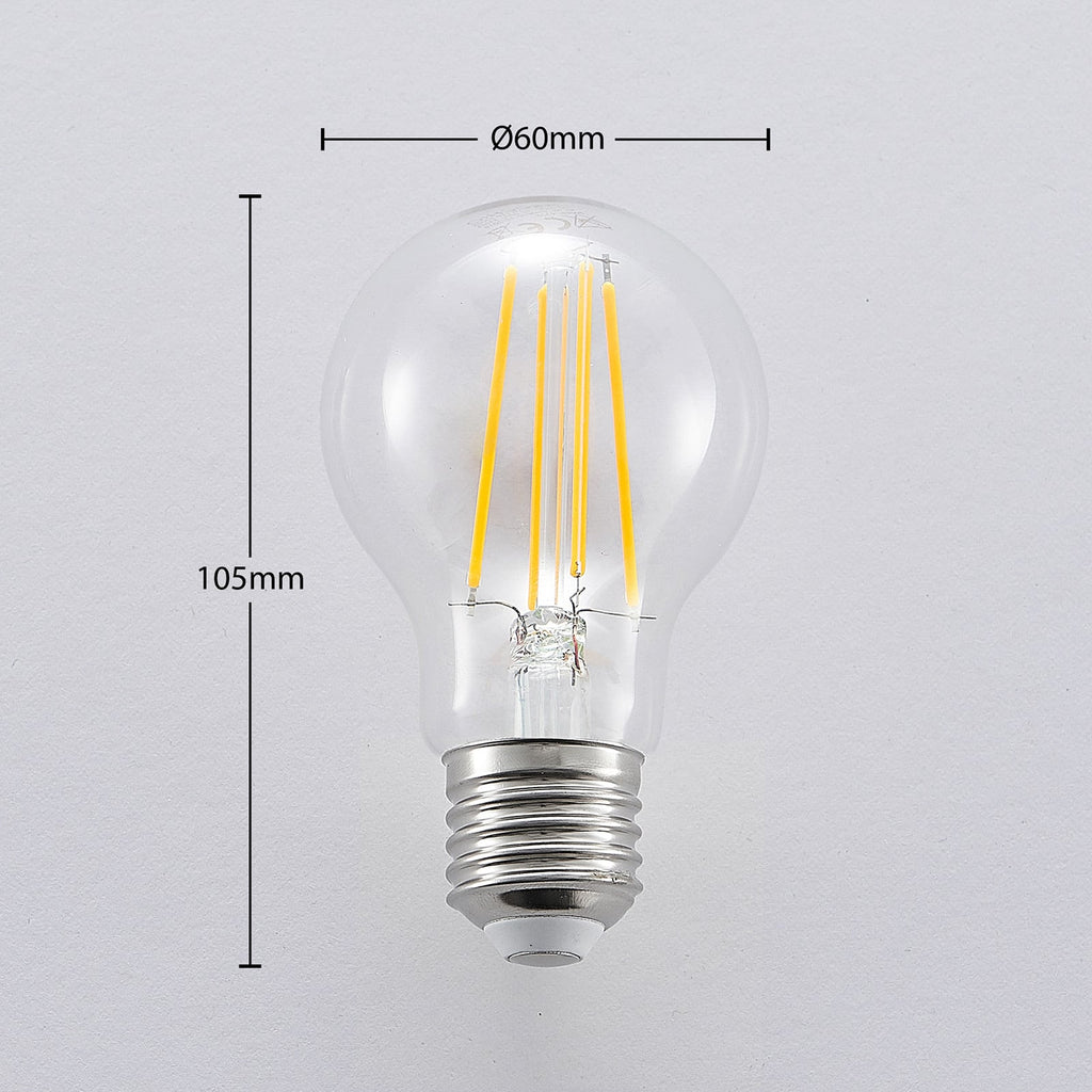 Detalj av LED filamentpære E27 6,5W 2700K 3-stegs dimbar klar - Arcchio