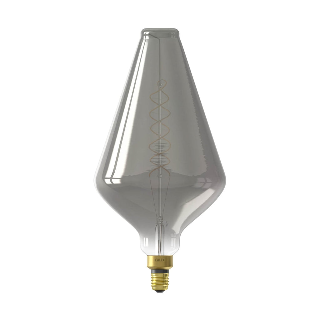 LED filamentpære E27 6W 1800K dimbar titan bakside