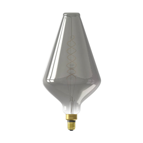 LED filamentpære E27 6W 1800K dimbar titan bakside