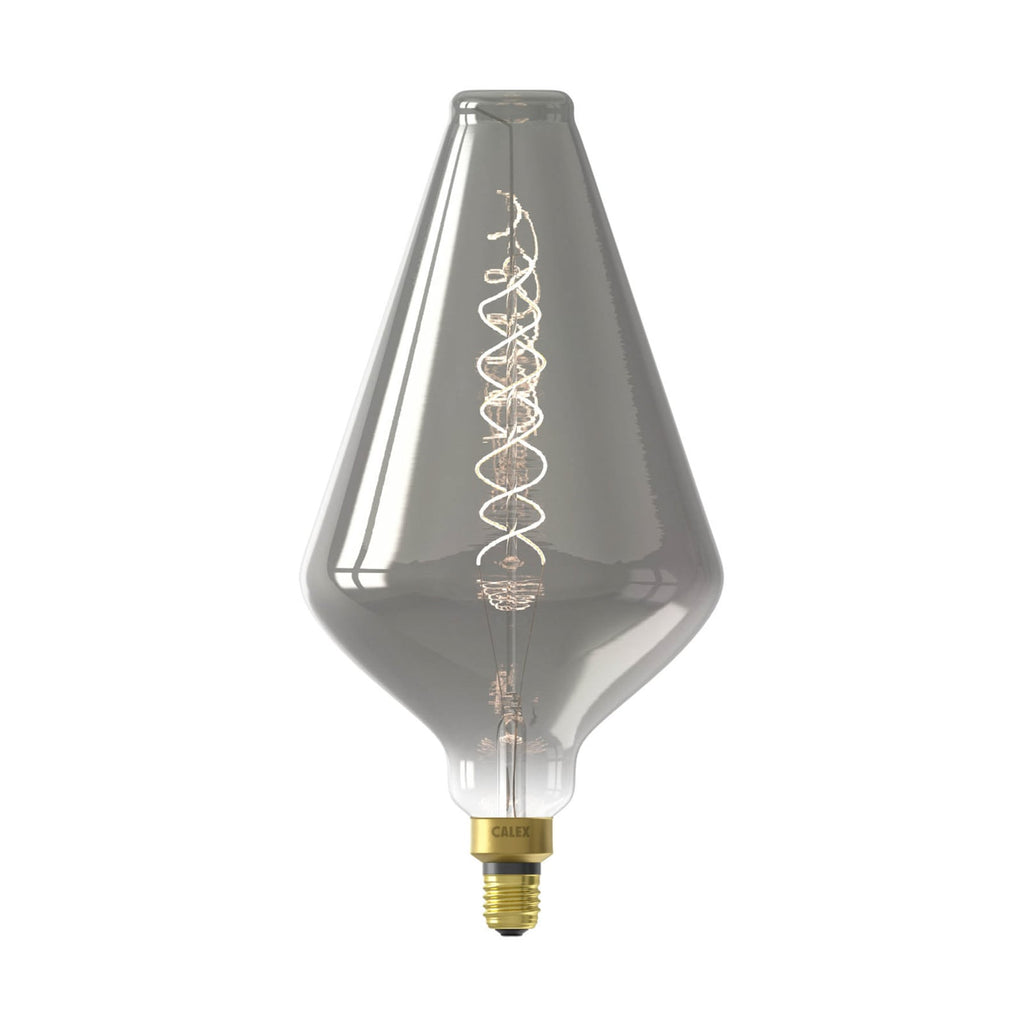 LED filamentpære E27 6W 1800K dimbar titan front