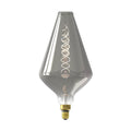 LED filamentpære E27 6W 1800K dimbar titan front