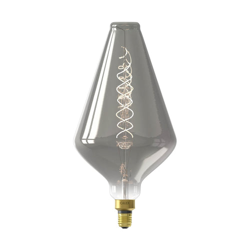 LED filamentpære E27 6W 1800K dimbar titan front