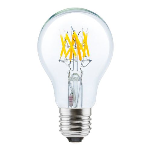 LED filamentpære E27 6W 2700K dimbar 24V DC - SEGULA forfra