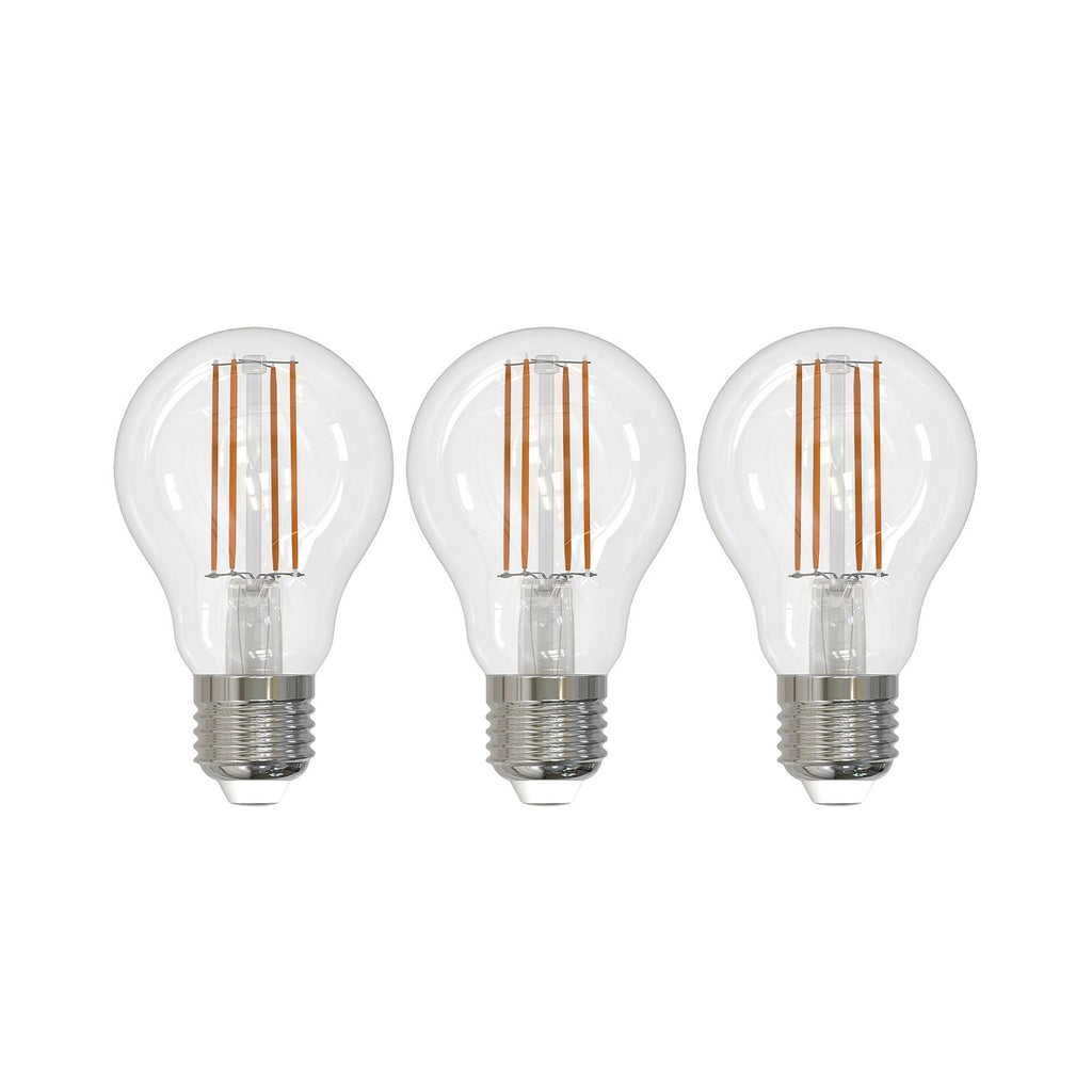 LED filamentpære E27 6W 2700K klar dimbar 3-pack - Arcchio forfra