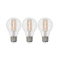 LED filamentpære E27 6W 2700K klar dimbar 3-pack - Arcchio forfra