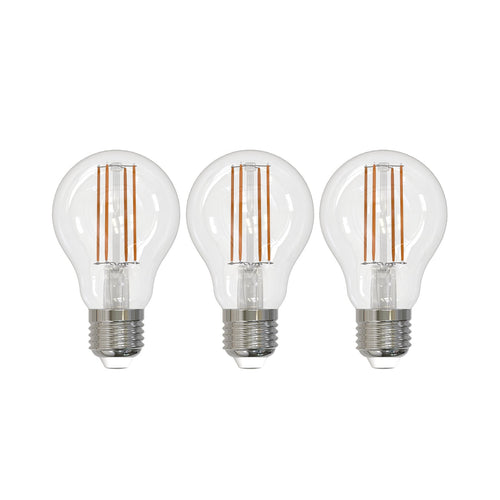 LED filamentpære E27 6W 2700K klar dimbar 3-pack - Arcchio forfra