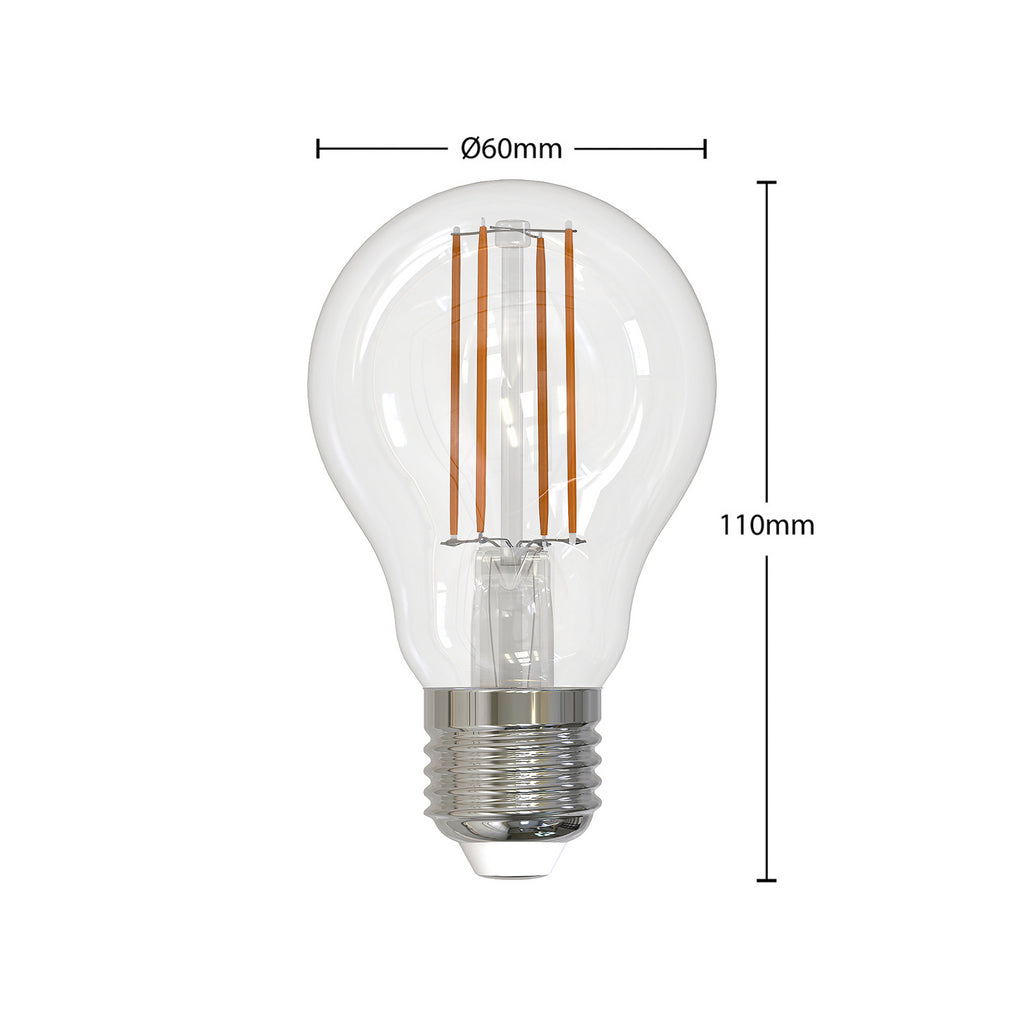 Detalj av LED filamentpære E27 6W 2700K klar dimbar 3-pack - Arcchio