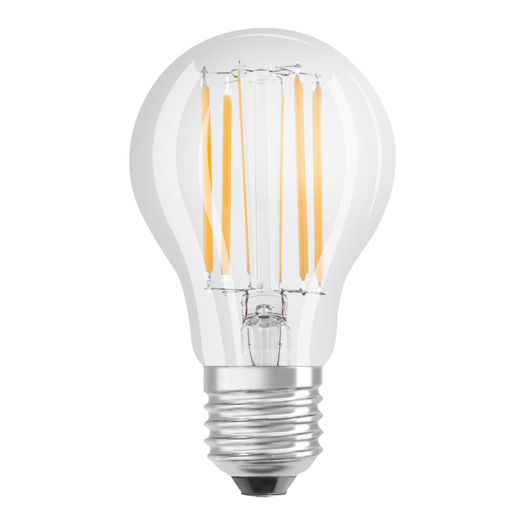 LED filamentpære E27 7,5W 4000K 1055lm dimbar klar - OSRAM forfra
