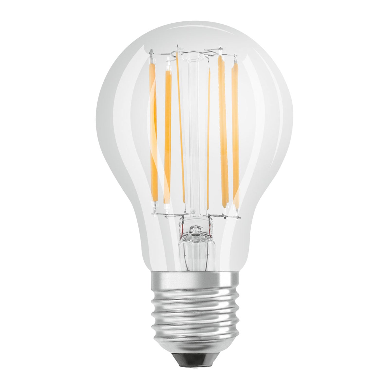 LED filamentpære E27 7,5W 4000K 1055lm dimbar klar - OSRAM forfra