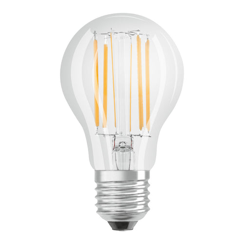 LED filamentpære E27 7,5W 4000K 1055lm dimbar klar - OSRAM forfra