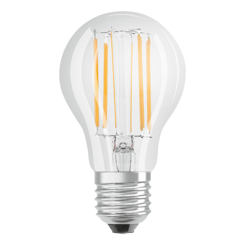 LED filamentpære E27 7,5W 4000K nøytralhvit klar - OSRAM forfra