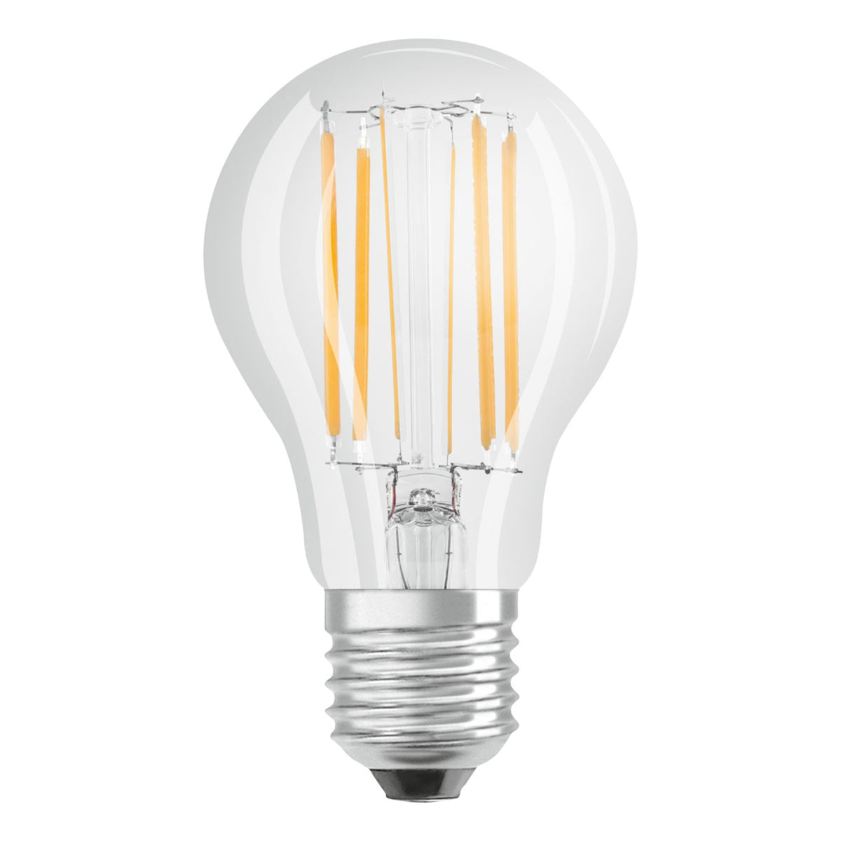 LED filamentpære E27 7,5W 4000K nøytralhvit klar - OSRAM forfra