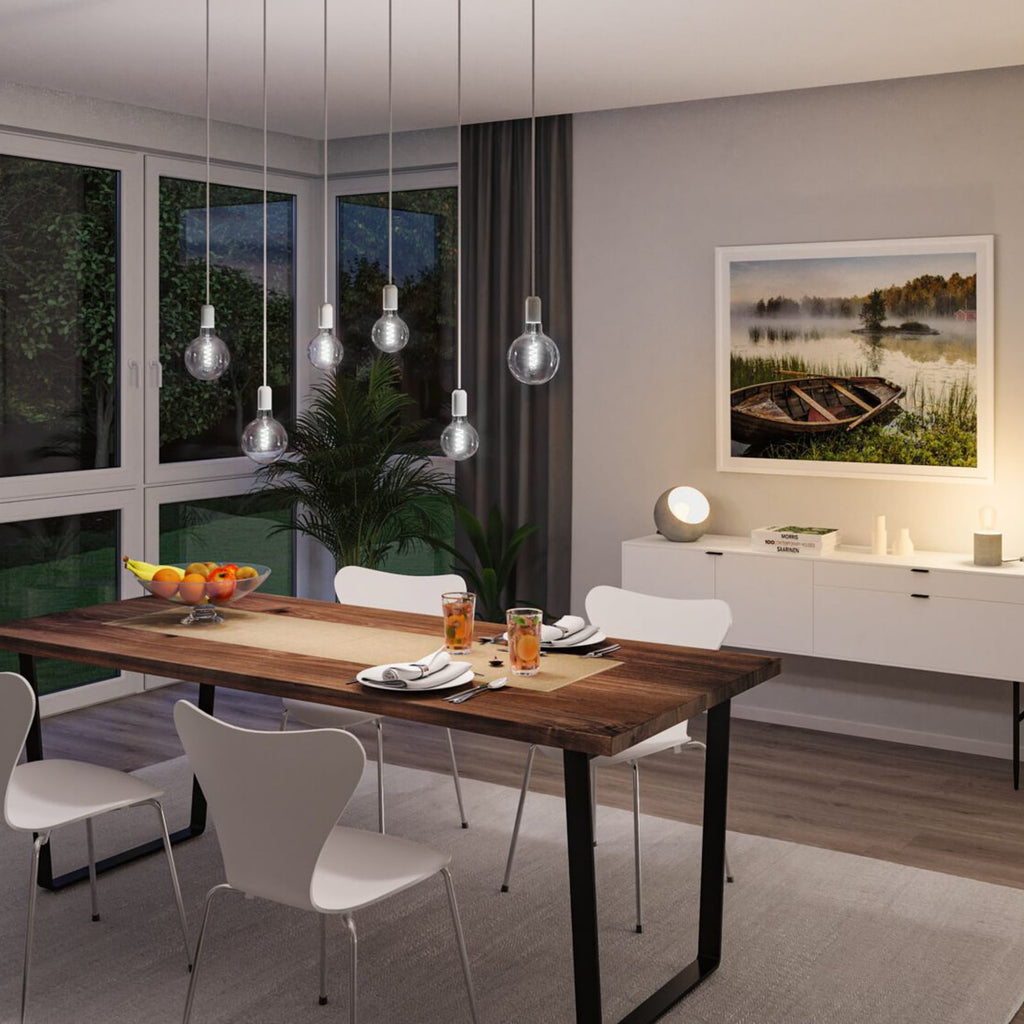 LED filamentpære E27 7,5W 600lm CCT dimbar gull Zigbee Paulmann med smartstyring