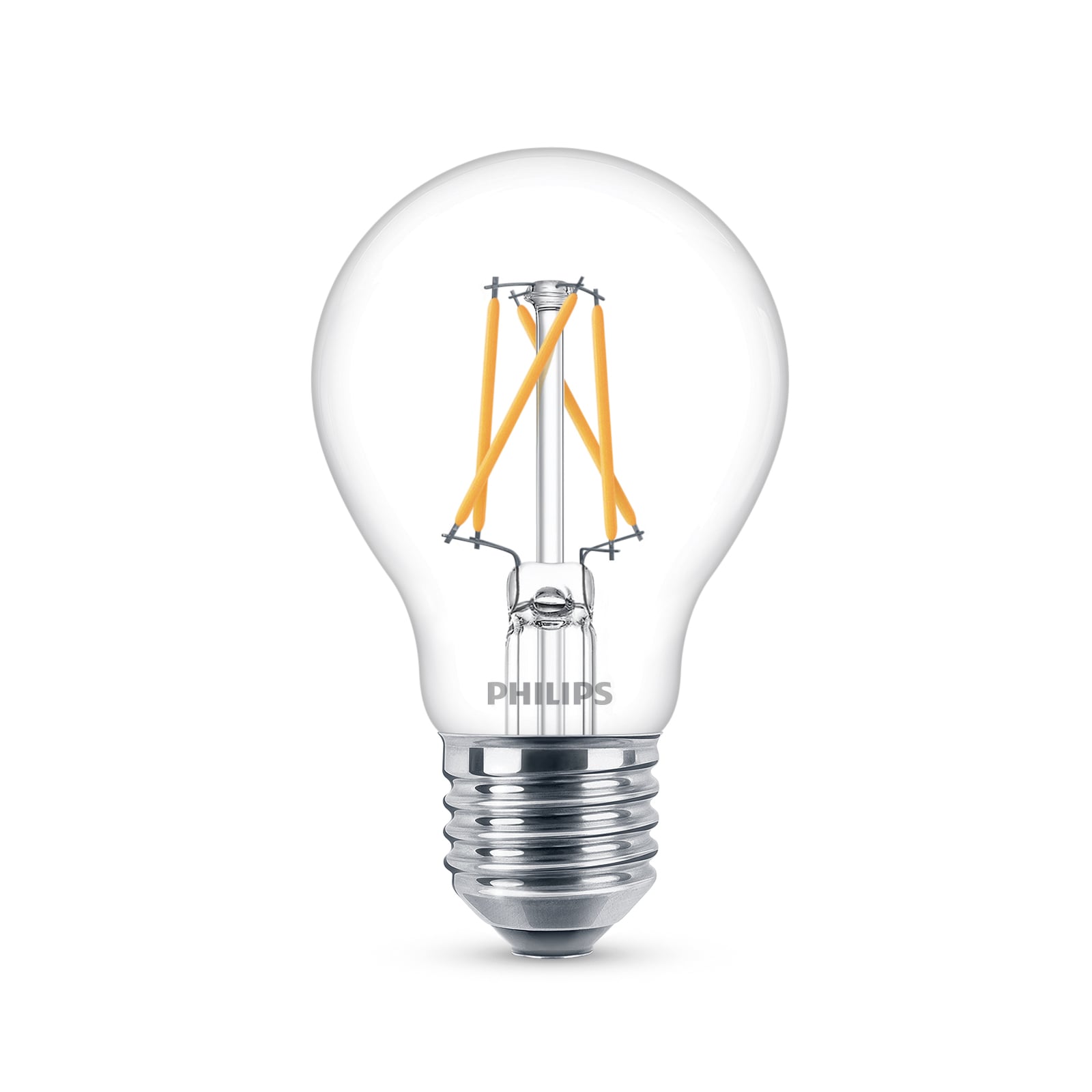 LED filamentpære E27 7,5W SceneSwitch 2200-2700K - Philips forfra