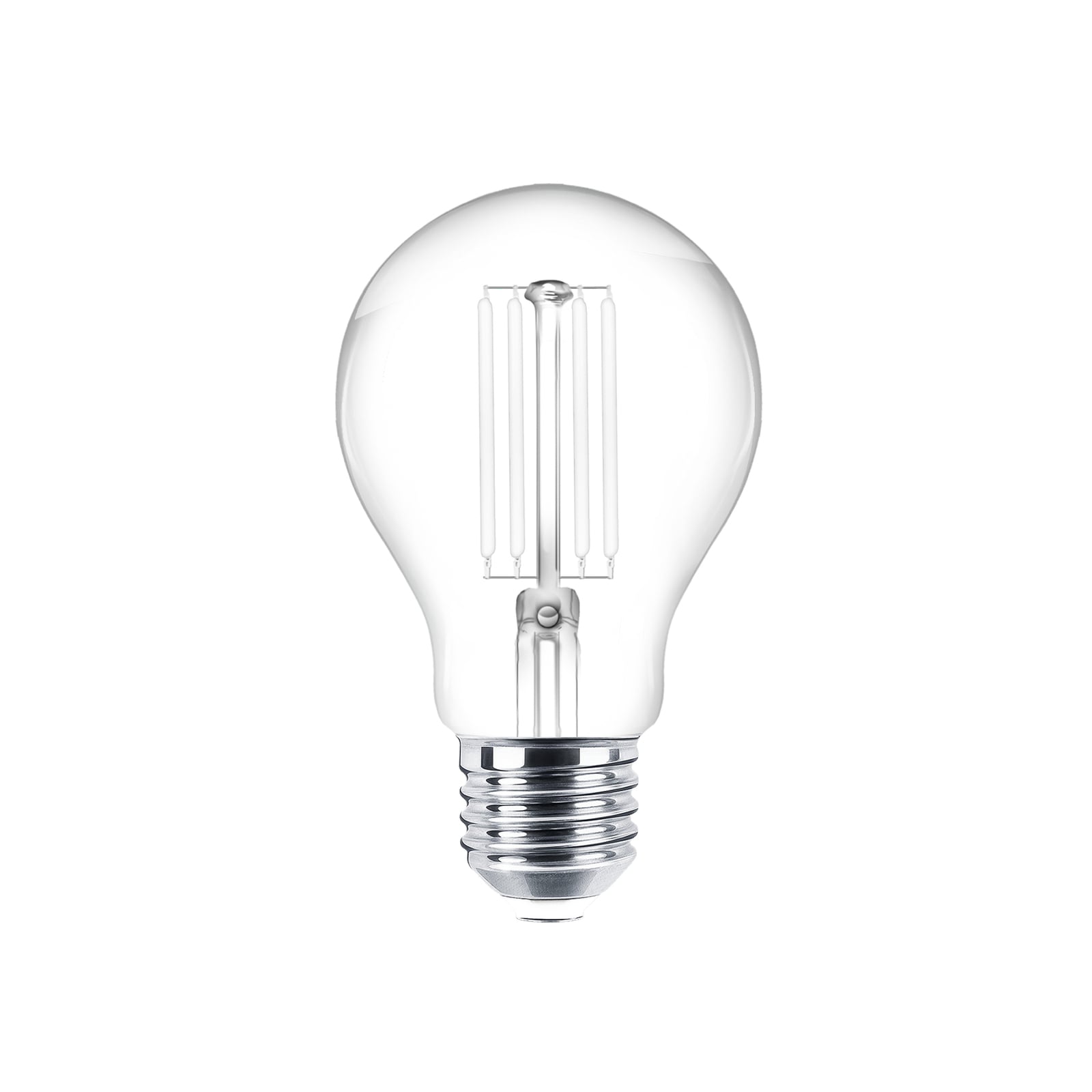 LED filamentpære E27 7W 2700K klar 806 lm 2-pakning Lindby nærbilde av filament