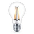 LED filamentpære E27 7W 2700K klar pæreform - Philips forfra