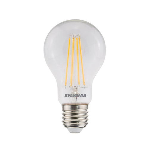 LED filamentpære E27 7W 4000K nøytralhvit klar - Sylvania forfra