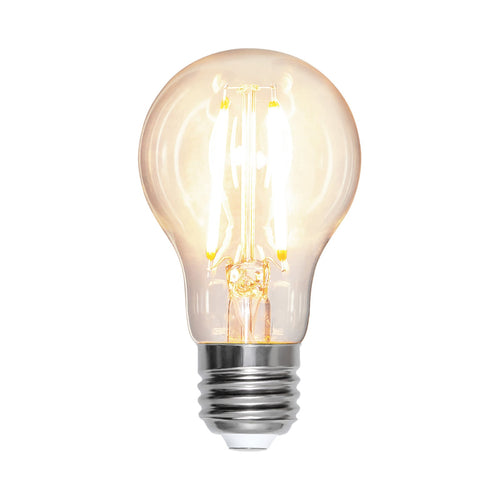 LED filamentpære E27 8W 2700K 1000 lm dimbar klar pæreform forfra