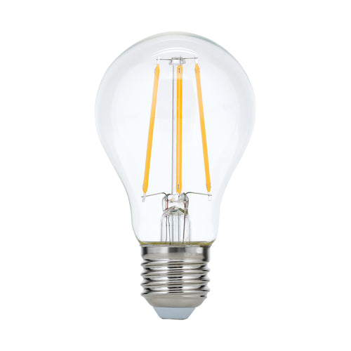 LED filamentpære E27 8W 2700K 806 lm dimbar klar bakside