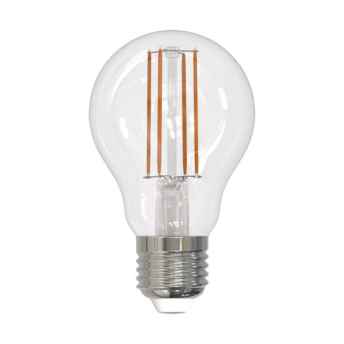 LED filamentpære E27 8W 2700K dimbar klar pæreform - Arcchio forfra