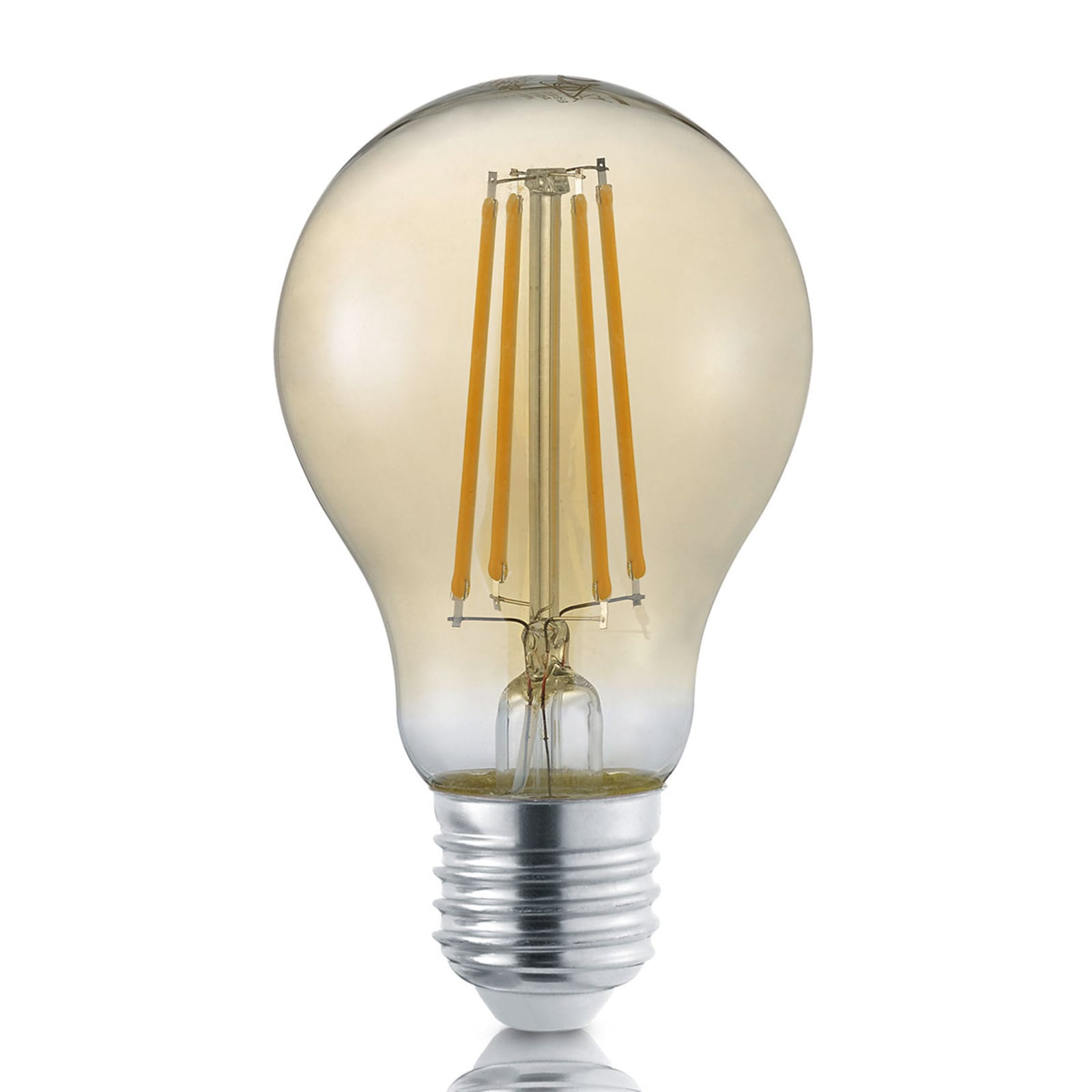 LED filamentpære E27 8W 2700K gull Switch Dimmer fra Trio Lighting for varmt og dimbart lys