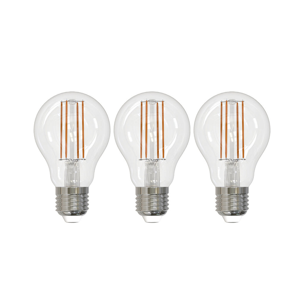 LED filamentpære E27 8W 2700K klar dimbar 3-pk - Arcchio forfra